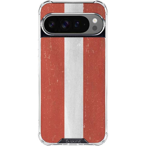 Latvia Flag Distressed Google Pixel 10 Pro Clear Case